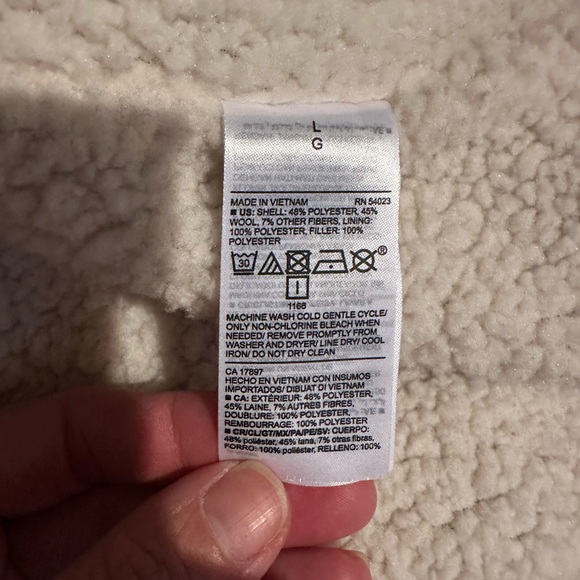 Men's Red and Black Plaid Sherpa Jacket - Picture 6 of 6